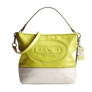 Coach New York Hamptons Leather Tote Bag!